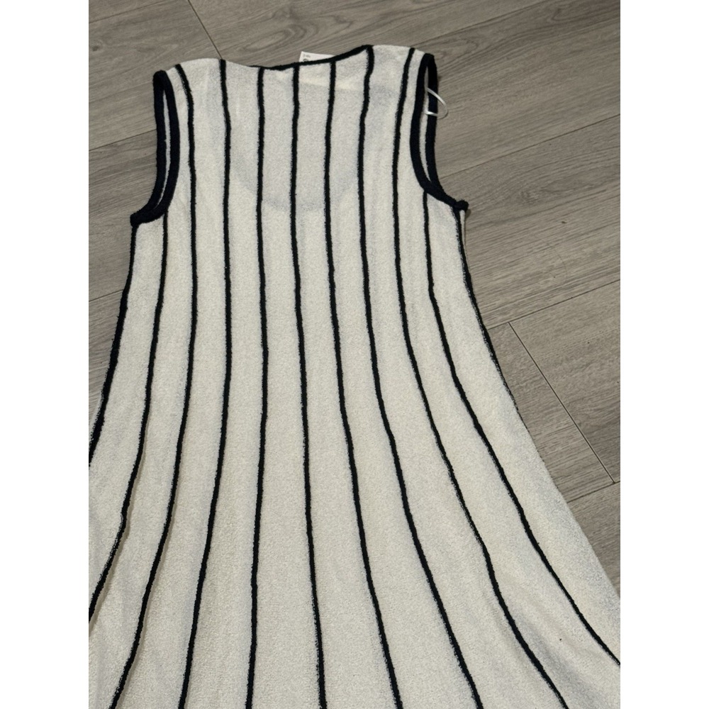 Zara NWT Navy Stripe Sleeveless Knit Maxi Dress Medium - Picture 10 of 10